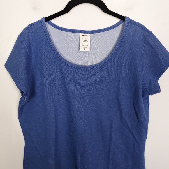 Patagonia Scoop Neck Organic Cotton Tee Size L - Picture 3 of 5